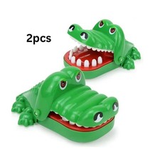 2 pcs Krokodil Spiel Croco Doc Spiel Spielzeug Krokodil Zähne, Geschicklichkeit