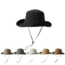 Unisex Breite Krempe Schnelltrocknend Buschhut Fischerhut Outdoor Boonie Hut