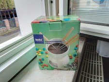 schokoladen fondue set, 4 Gabeln