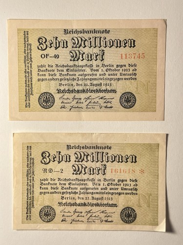 Millionen mark 1923 - 10,