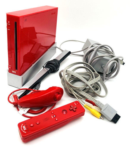 Nintendo wii konsole - wii, rot