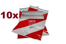 10 x Warnflagge Warnflaggen Warnfahne Satz mit Halter für Ladebordwand Hebebühne