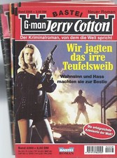 Bastei- Verlag: 4 JERRY COTTON- Krimis, 1. Auflage, mit Titelliste