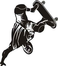 SK5 Skateboard Aufkleber