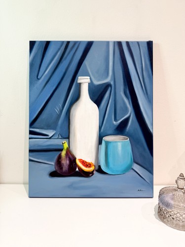 Vase und feige ölgemälde - und,