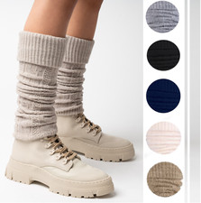 Damen Stulpen Beinwärmer Beinstulpen WOLLE Legwärmer Overknees Steven 095