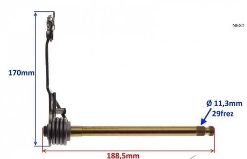 Schaltwelle zongshen 125 - schaltwelle,