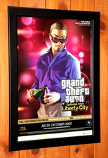Grand Theft Auto Episodes from Liberty City Gay Tony Werbeblatt Poster Ad Framed