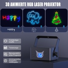 25W 3D RGB Animation Bühnenlicht  Bluetooth APP Laser Projektor DJ Disco Party💥