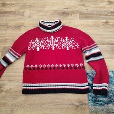 Pullover Rollkragen im Norwegerstyle, Gr.38 Neuwertig 