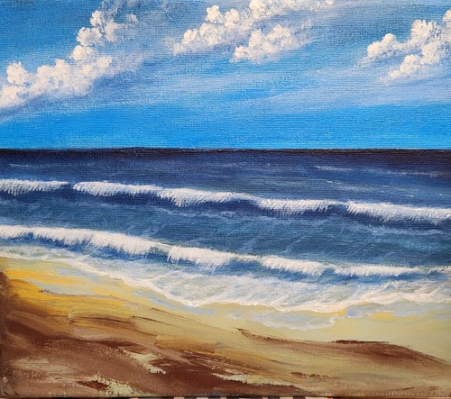 Original acryl bild gemälde - original,