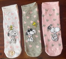 3er - Pack  Peanuts Snoopy & Woodstock Sneaker Socken - Gr. 39 - 42 -