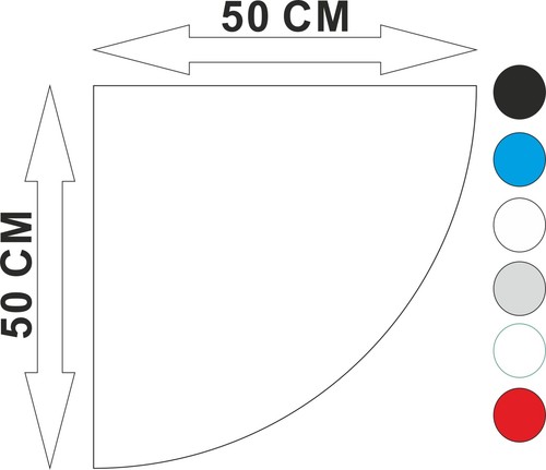 Acryl eckregal mm - 5,