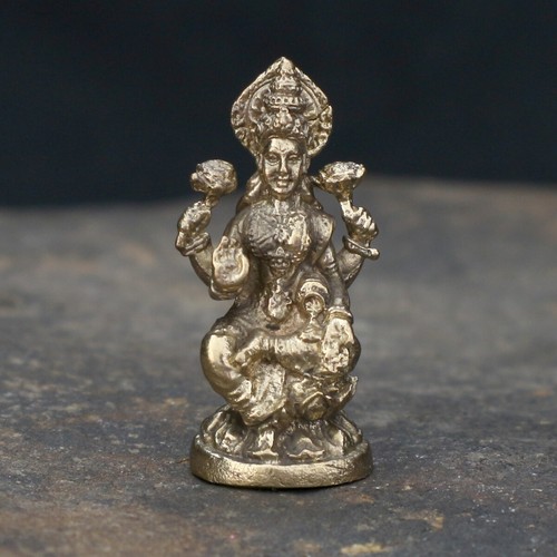 Mini lakshmi figur aus messing - lakshmi,