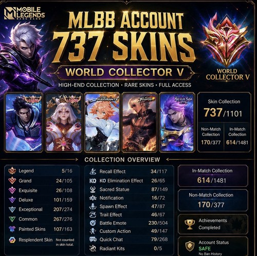 Mobile legends account 737 - mobile,
