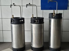 3 Cidre, Edelstahlbehälter / Container rostfrei zur Herstellung von Cidre 