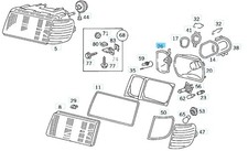 W126 S SE SEL Reflektor SET