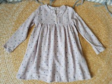 ALANA Musselin-Kleid - Gr. 128 - rosa mit Sternen