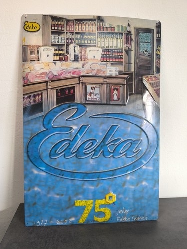 Großes edeka blechschild - edeka,