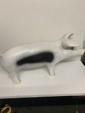 Vintage große Resin Schwein