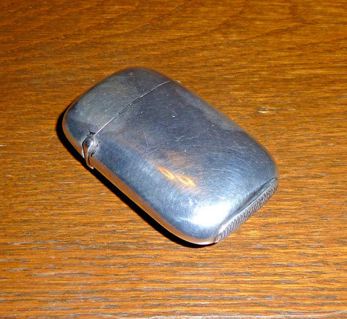 Victorian silver antique vesta - victorian,