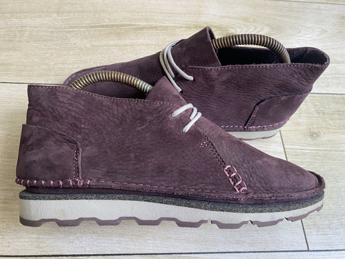 Lila wildleder clarks - wildleder, desert