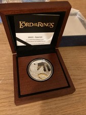 Silbermünze Sauron™ Herr der Ringe™ Classic (1.) 2021 - Teilvergoldet - 1 Oz PP