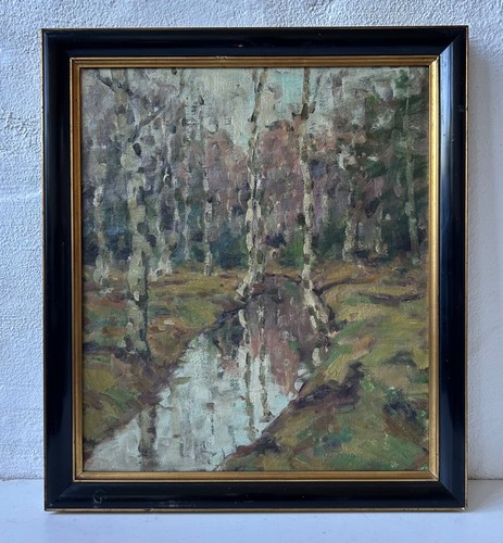 ölbild 1921 impressionist - Ölbild, h