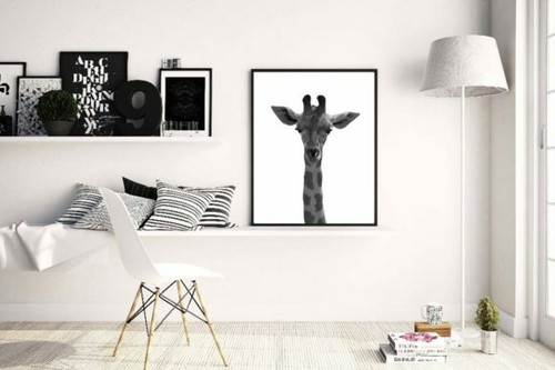 Giraffe bild poster kunstdruck - poster,
