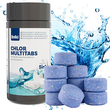 Chlortabletten 20g 5 in 1 Multitabs Mini Chlor für Pool langsamlöslich 5 Phasen