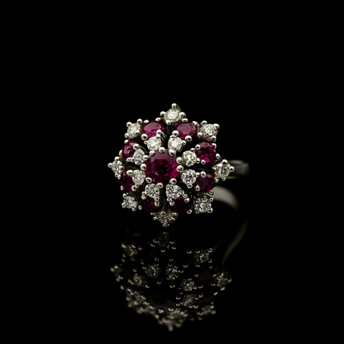 Vintage blüten ring 585 - blüten,