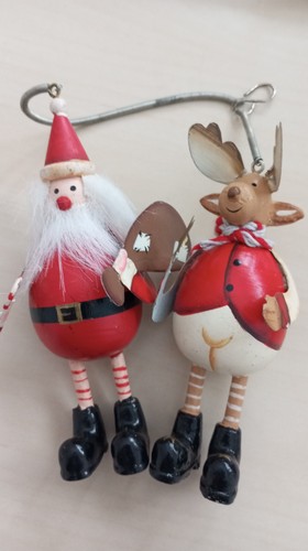 Weihnachtsmann und rentier - und, als