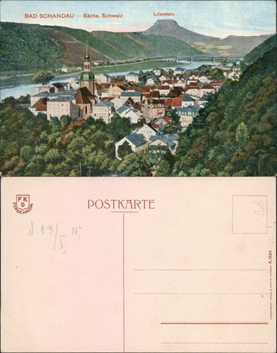 Ansichtskarte bad schandau - ansichtskarte,