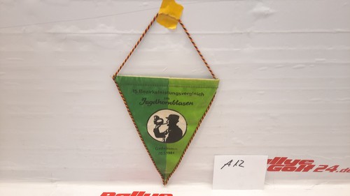 Wimpel ddr jagdhornblasen 1984 - jagdhornblasen,