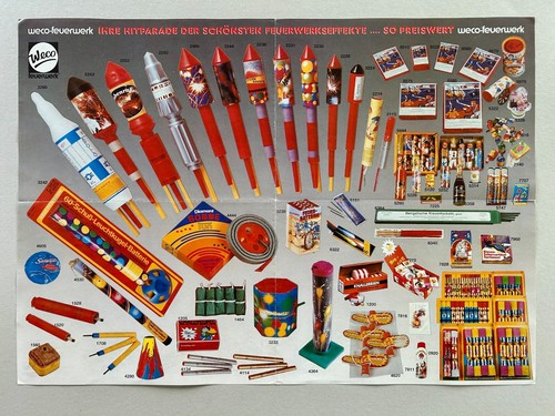 Weco feuerwerk plakat - feuerwerk,