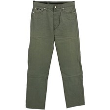 #5496 HUGO BOSS Herren Jeans Hose Alabama Popeline grau grün 35/36