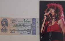 Eintrittskarte und Foto von Tina Turner