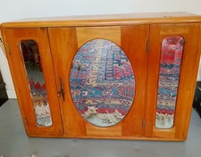 Badschrank Kirschbaum Antik