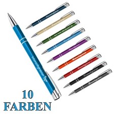 10 Metall Kugelschreiber mit