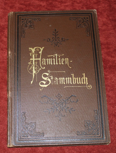 Deutsches familien stammbuch - deutsches, familien-stammbuch