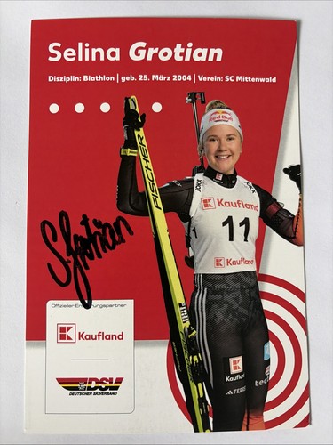 Orig biathlon autogrammkarte - orig.,