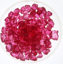 Farbsteine aus Glas: Rosa