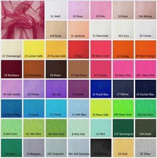 Tüllstoff Tüll Stoff Hochzeit Mittelweich Bekleidung Deko Meterware 180cm Breit