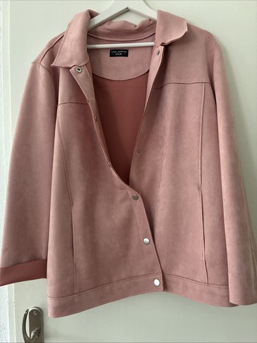 Damen jacke wildlederoptik - damen,