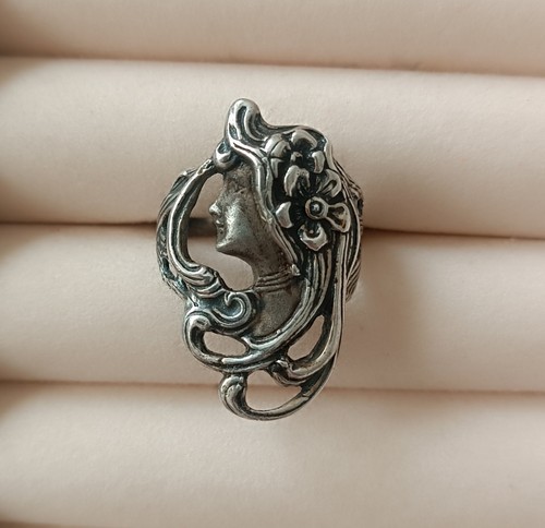 Vintage jugendstil damenkopf - vintage,