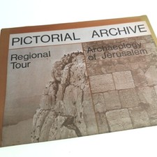 Pictorial Archive Map Regional Tour Archaeology of Jerusalem Vintage