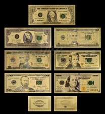 Usa dollar set gold - set, banknote