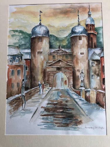 Heidelberg bild aquarell - heidelberg,