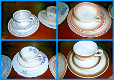 4 ALTE SCHÖNE SAMMELTASSEN -