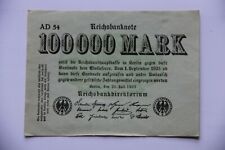 Reichsbanknote ,100 000 Mark 25.07.1923, Ro.90 b , Serie AD